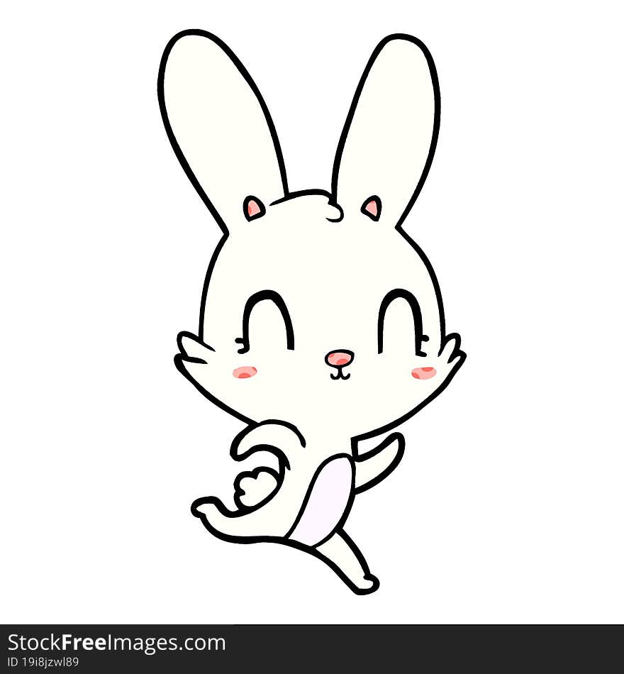 cute cartoon rabbit. cute cartoon rabbit