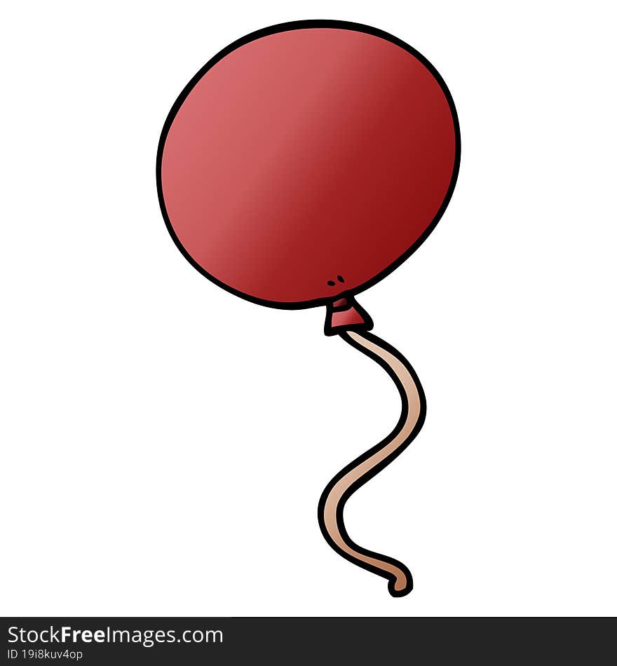 cartoon doodle balloon