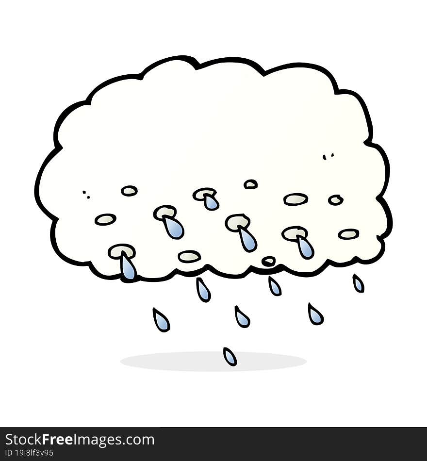 cartoon rain cloud