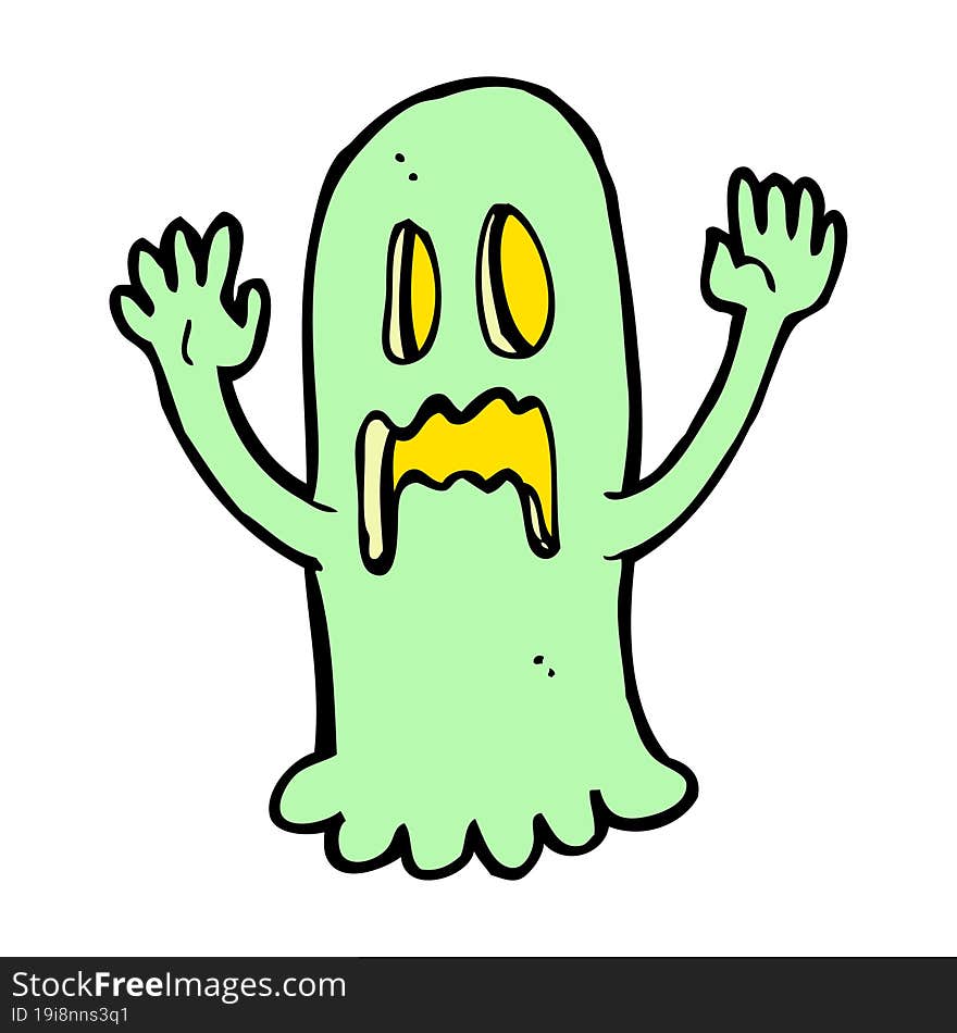 Cartoon Spooky Ghost