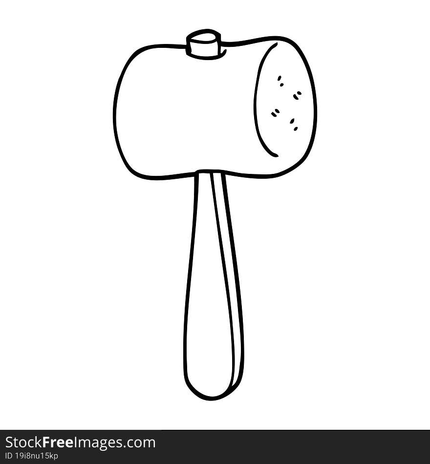 cartoon mallet