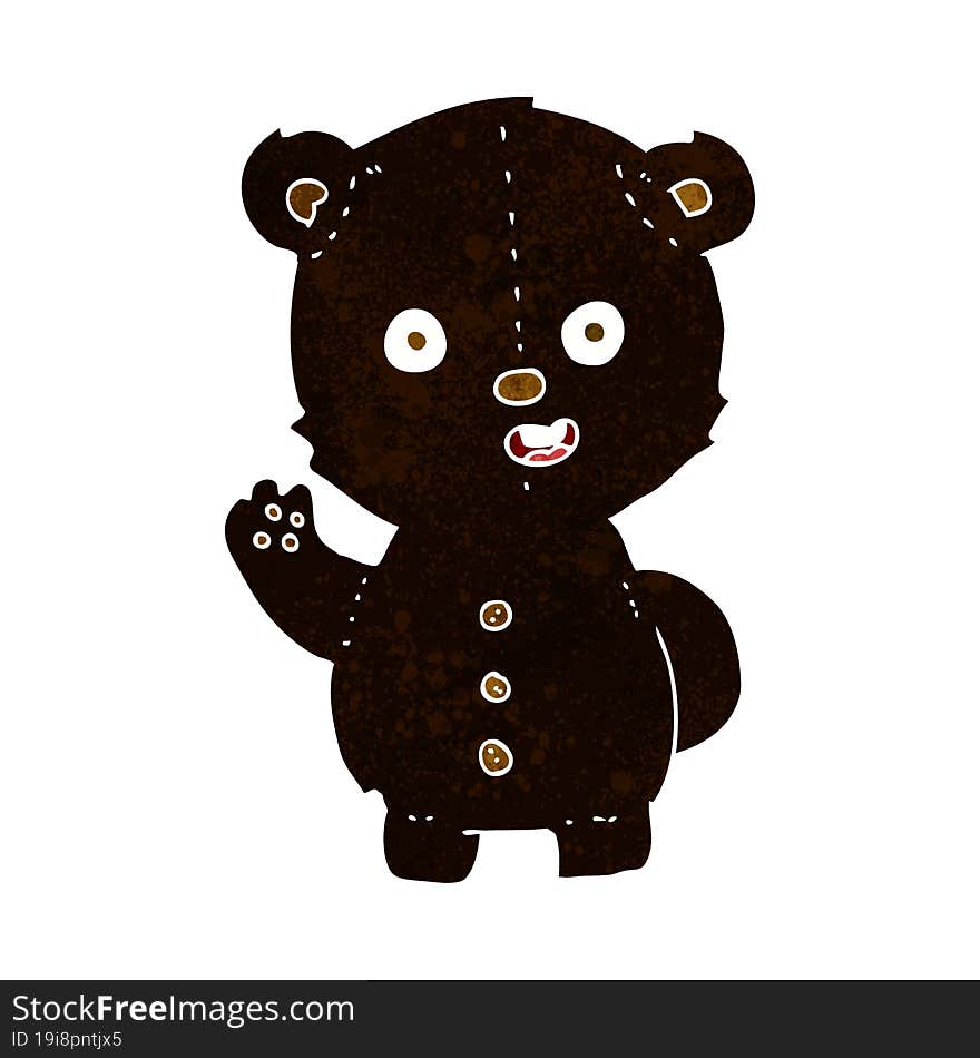 Cute Cartoon Black Bear