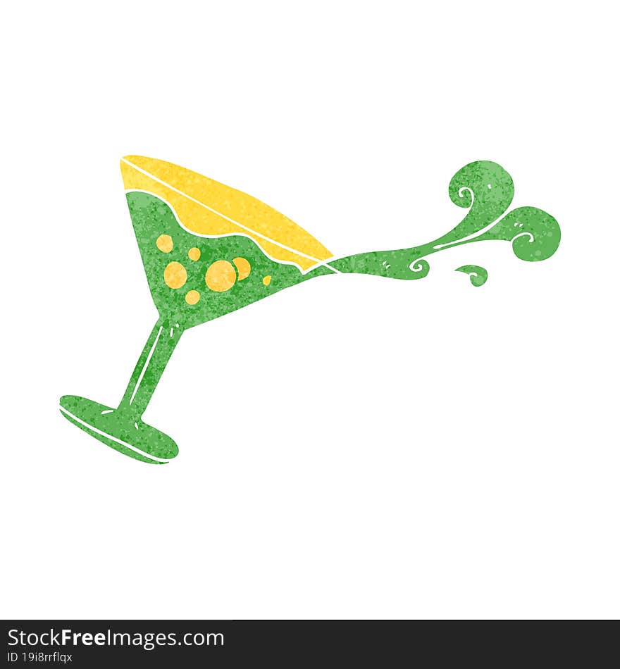 retro cartoon cocktail