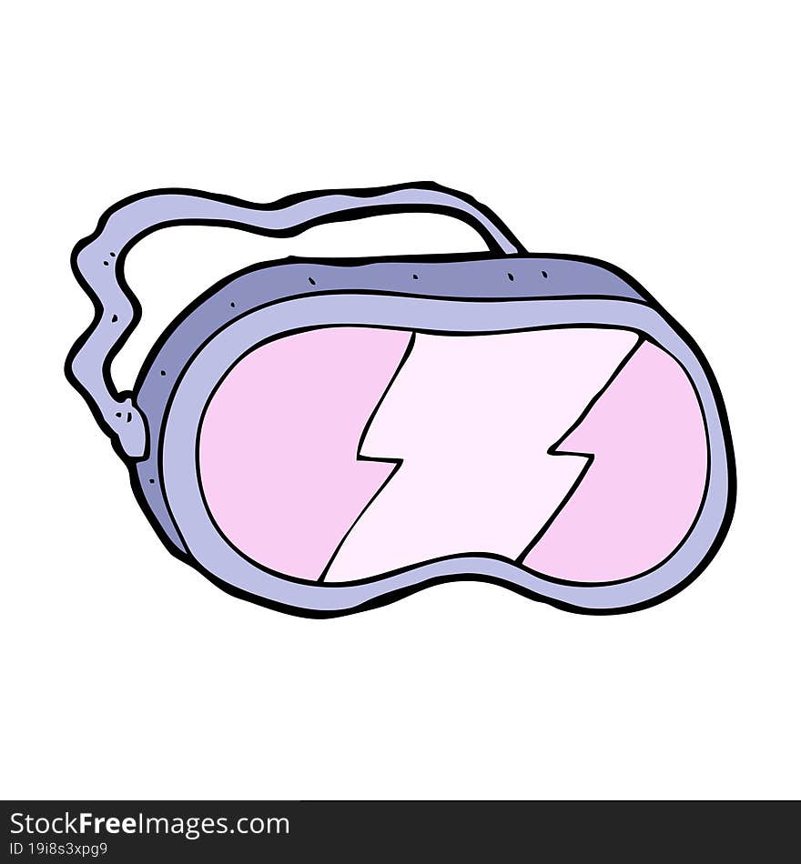 cartoon ski goggles