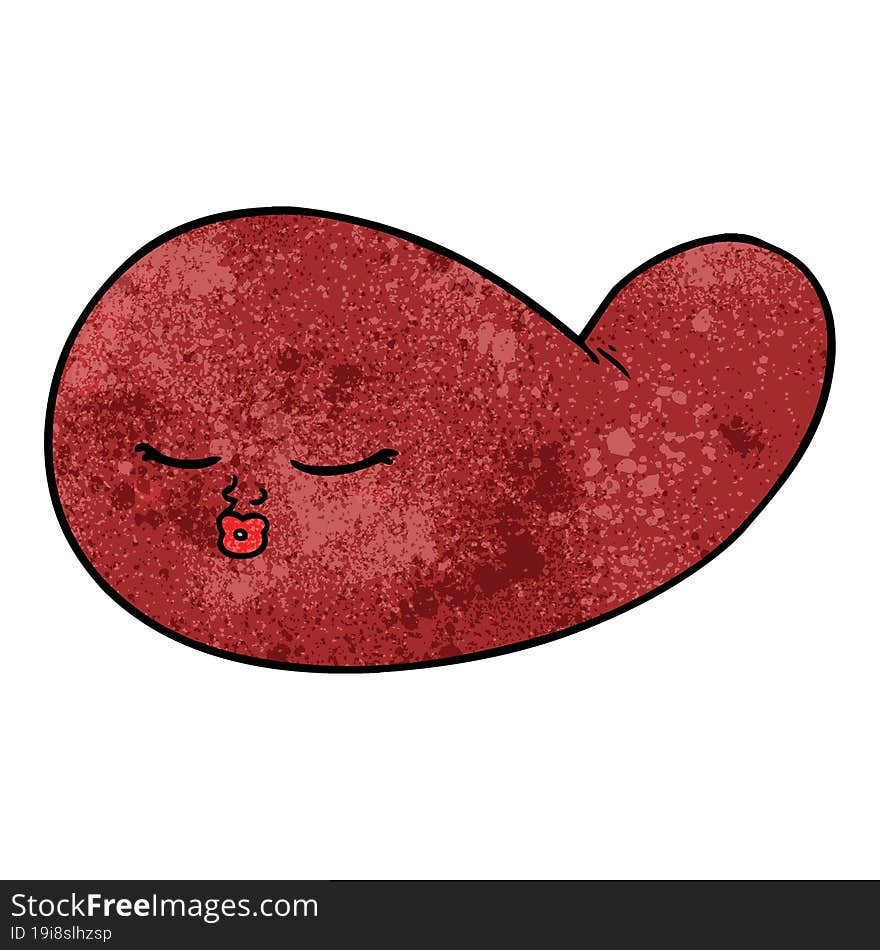 cartoon gall bladder. cartoon gall bladder