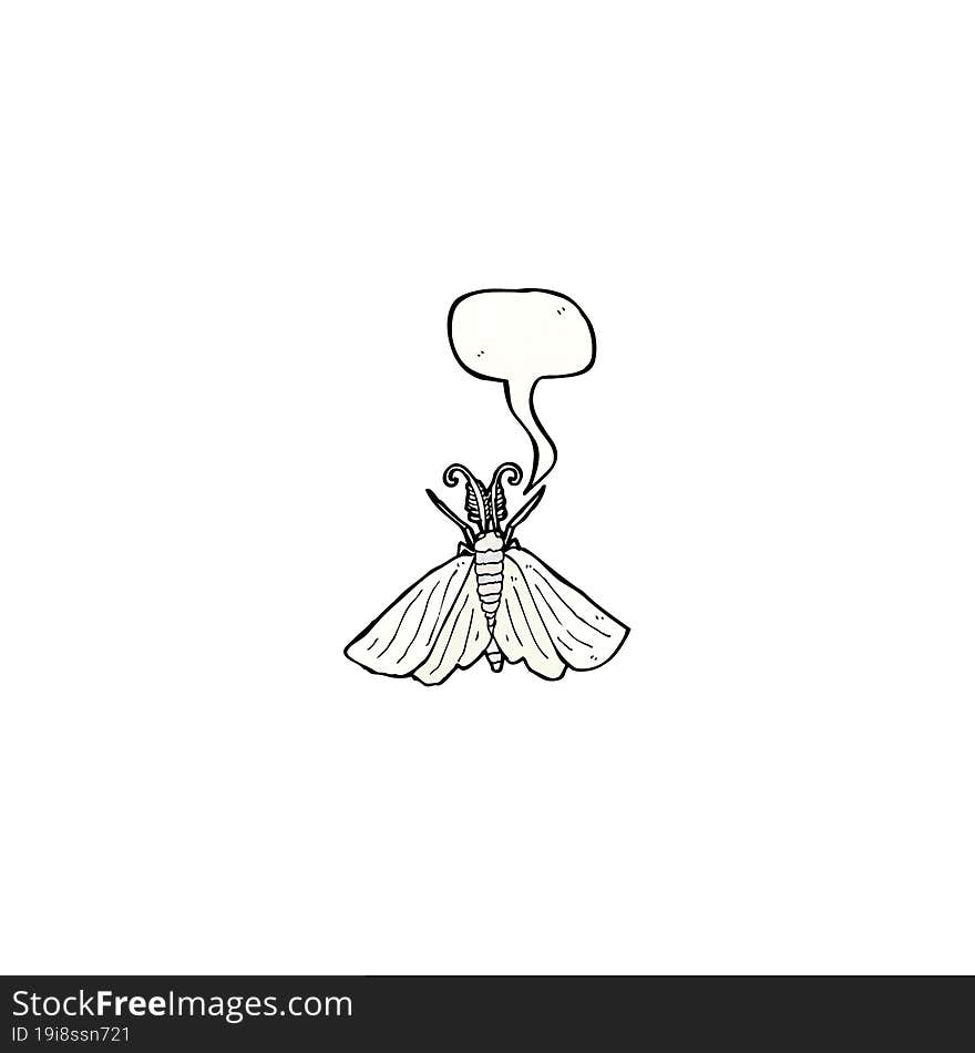 cartoon moth