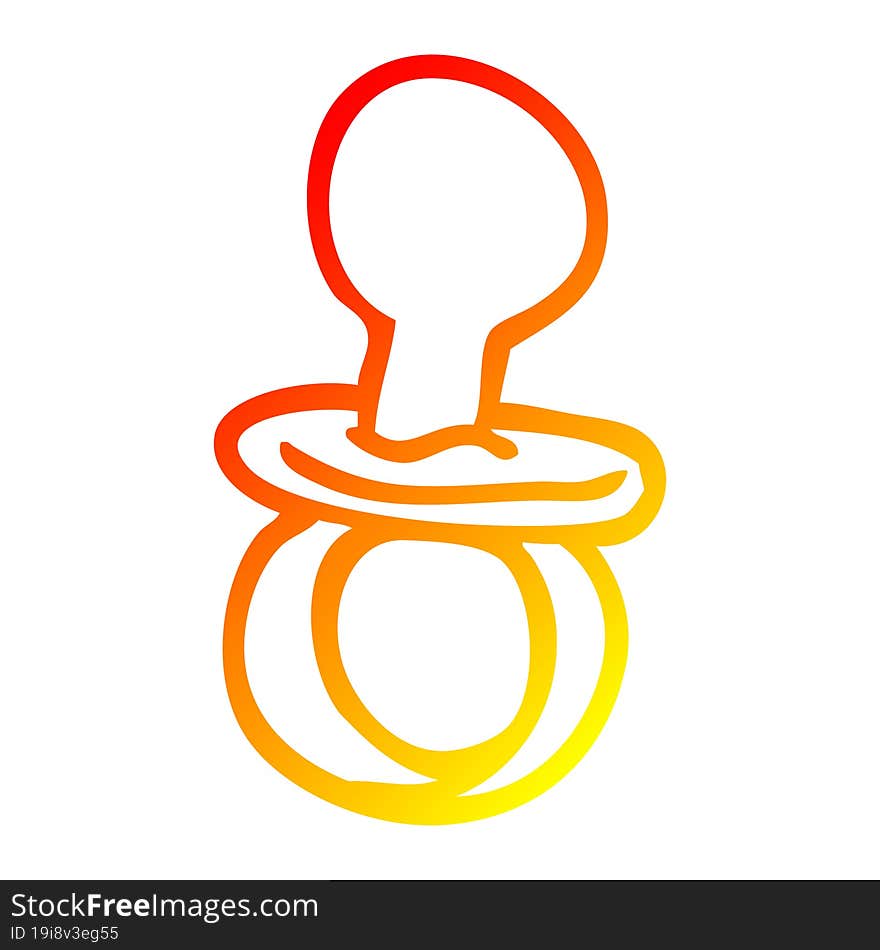 warm gradient line drawing cartoon dummy