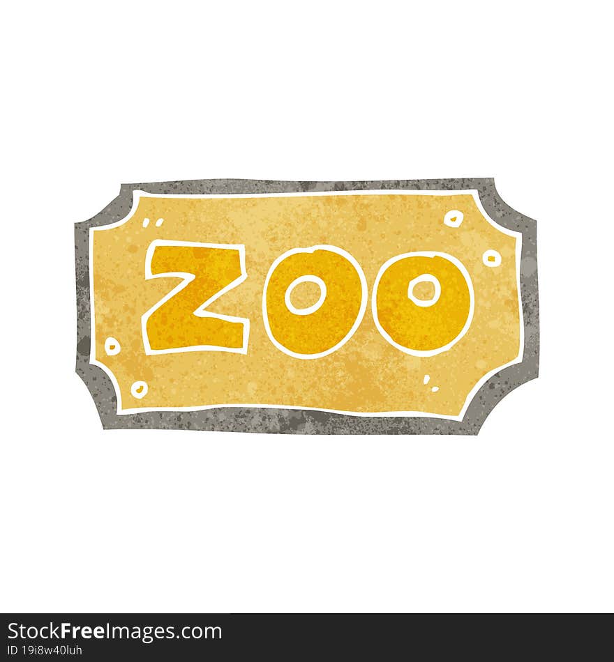 Cartoon Zoo Sign