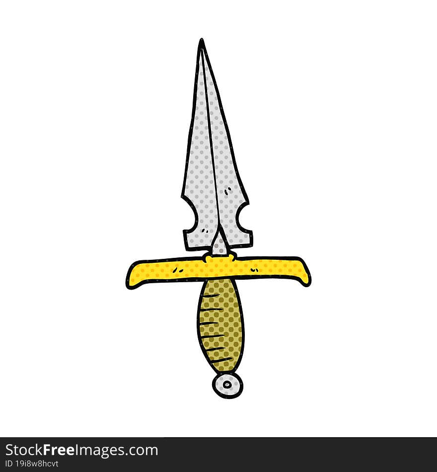 cartoon dagger