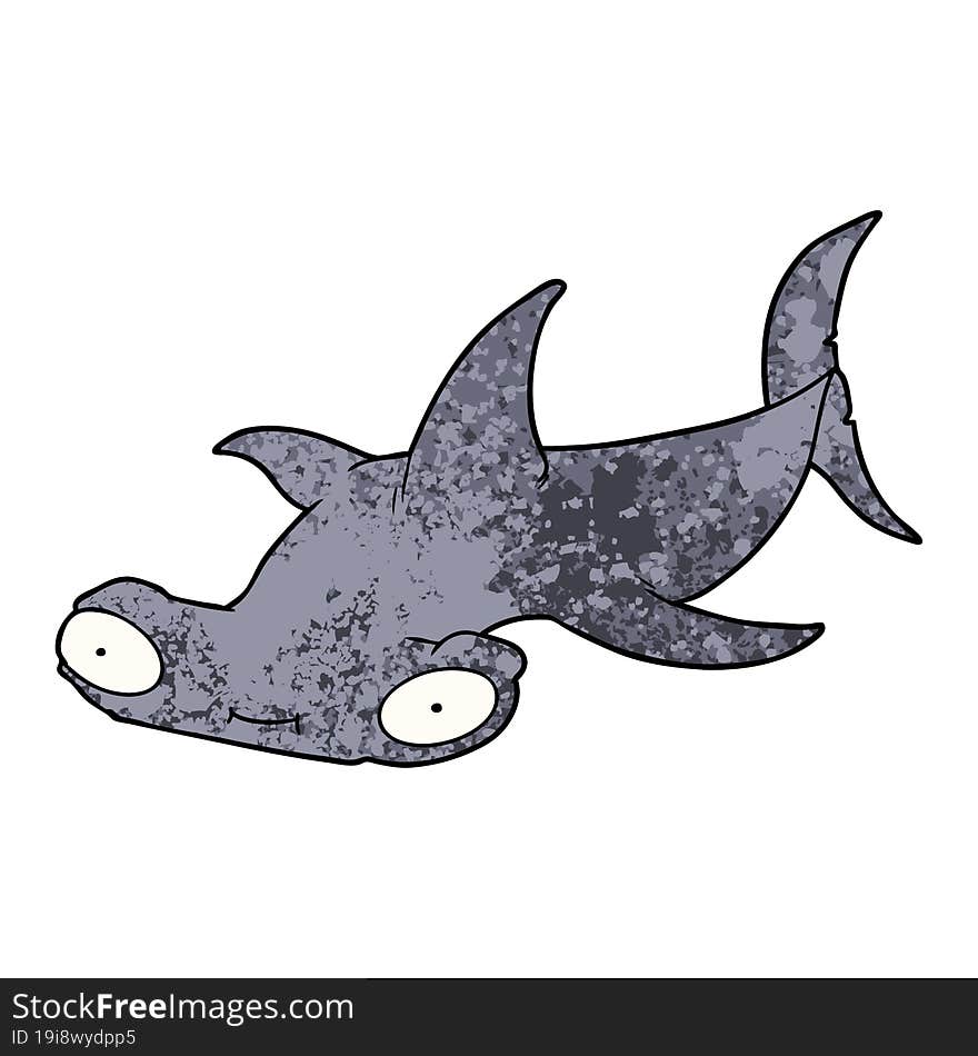 cartoon hammerhead shark. cartoon hammerhead shark