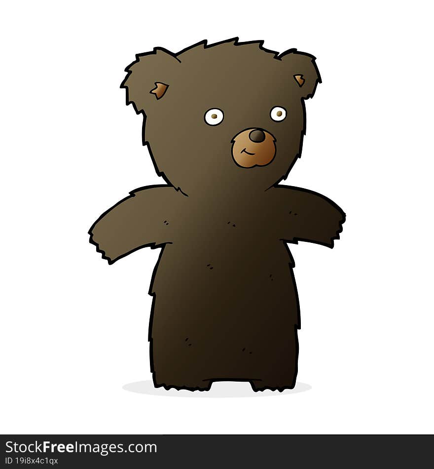 Cute Cartoon Black Bear