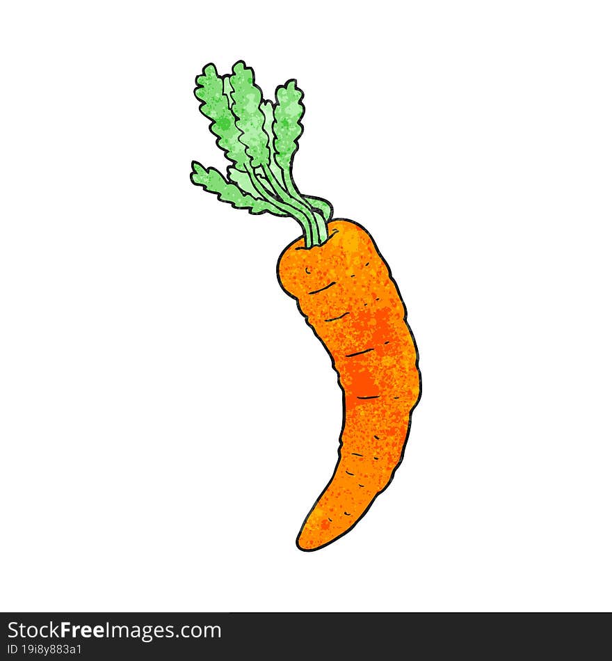 textured cartoon carrot