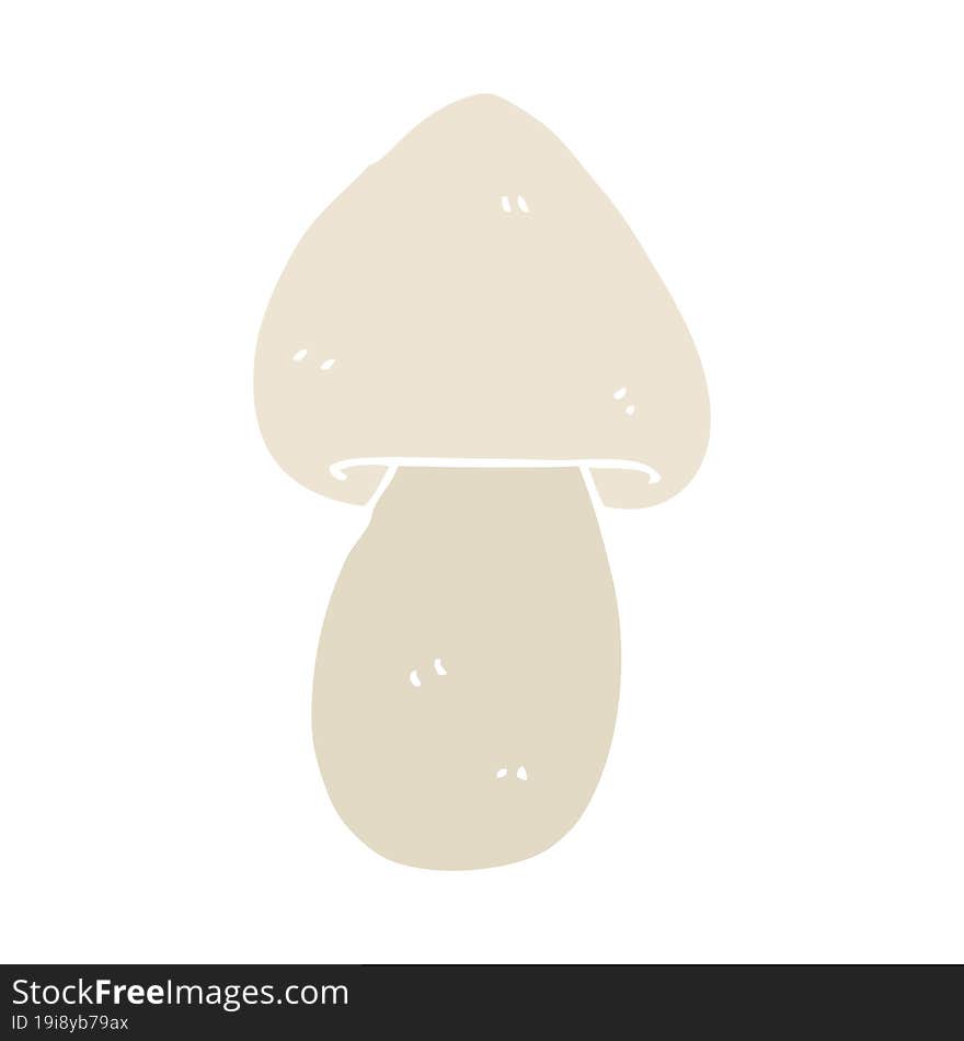 Flat Color Style Cartoon Mushroom