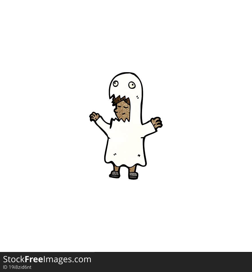 cartoon ghost costume