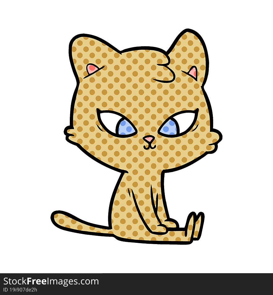 cute cartoon cat. cute cartoon cat