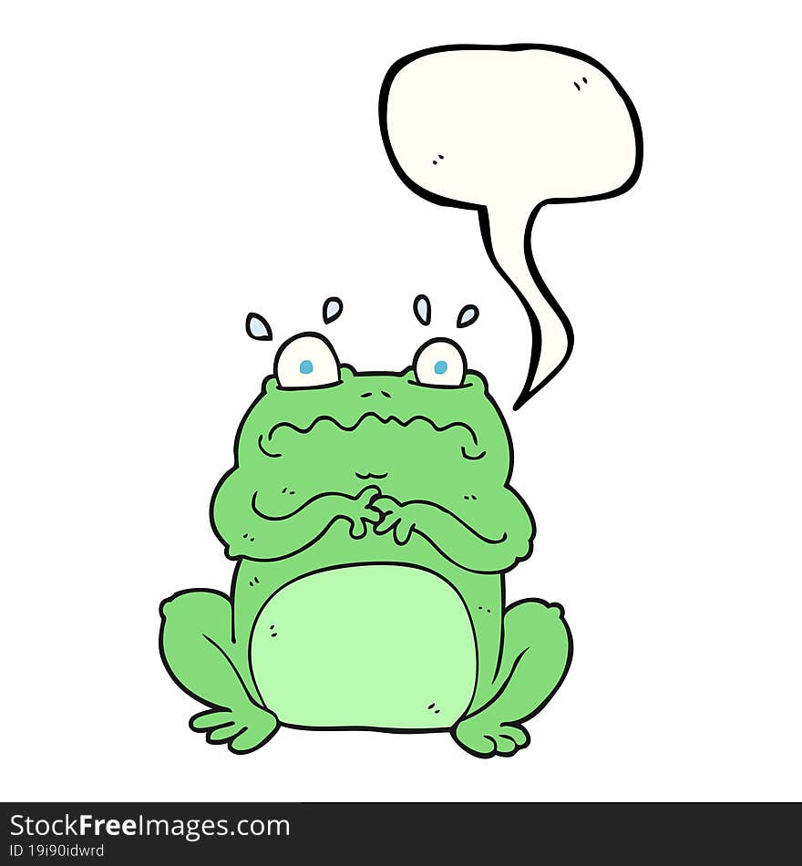 speech bubble cartoon funny frog