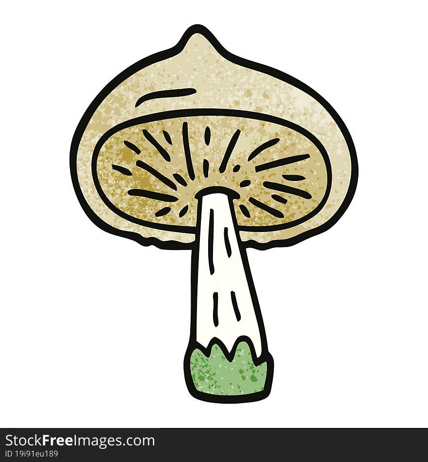 Cartoon Doodle Mushroom