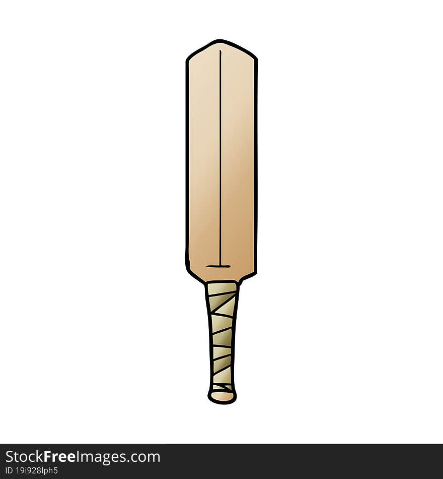 cartoon cricket bat. cartoon cricket bat