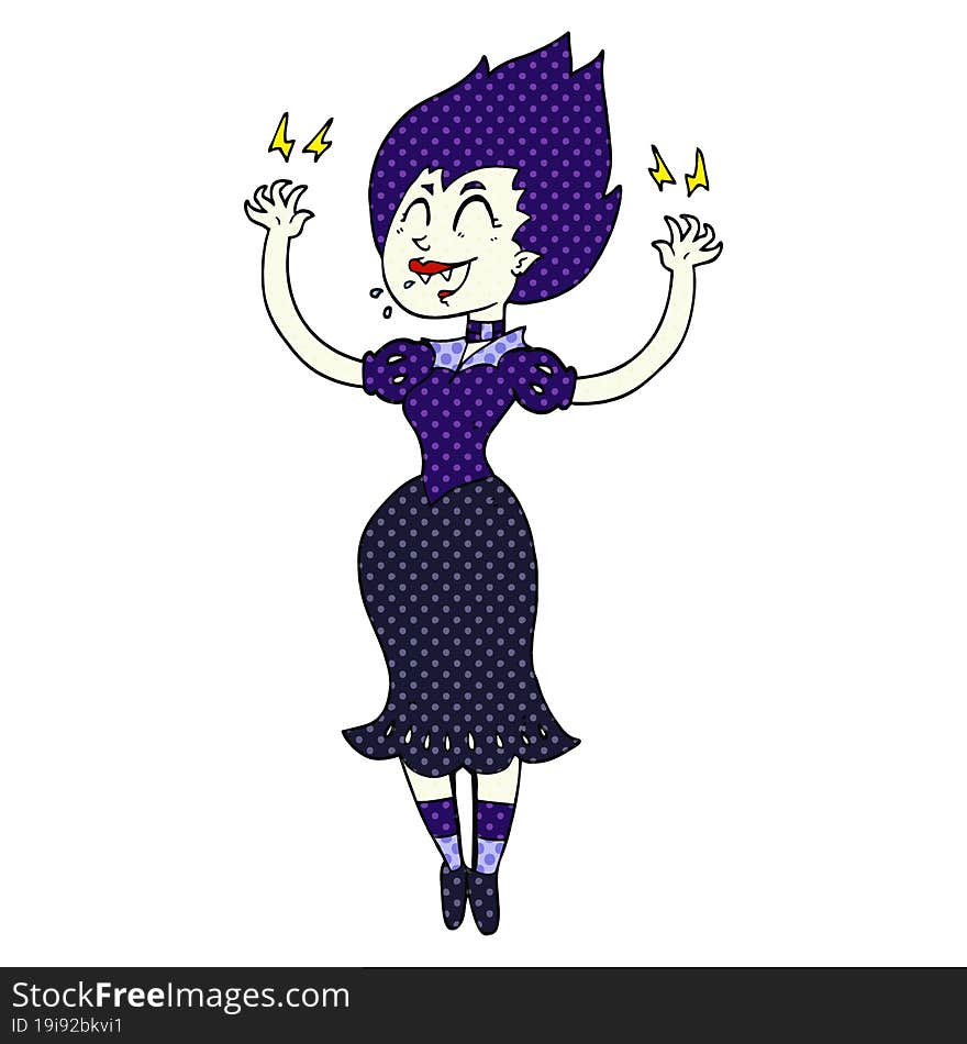 cartoon vampire girl