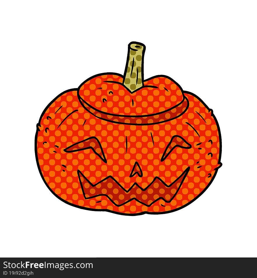 cartoon halloween pumpkin. cartoon halloween pumpkin