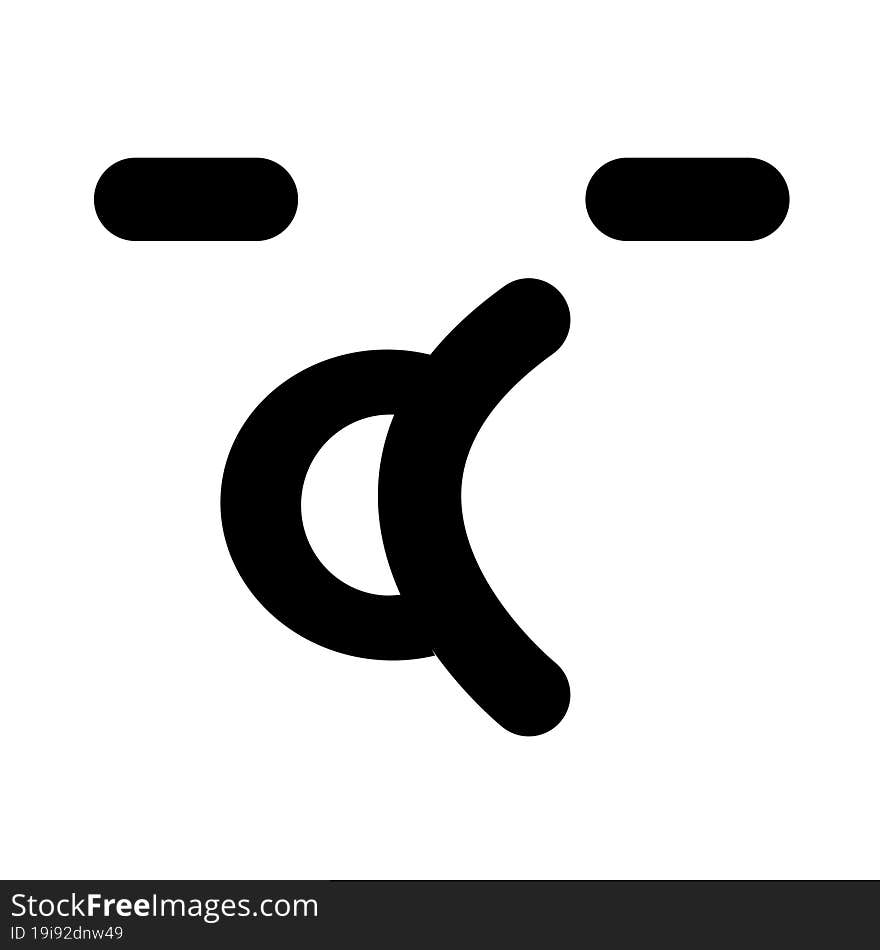 simple talking face icon