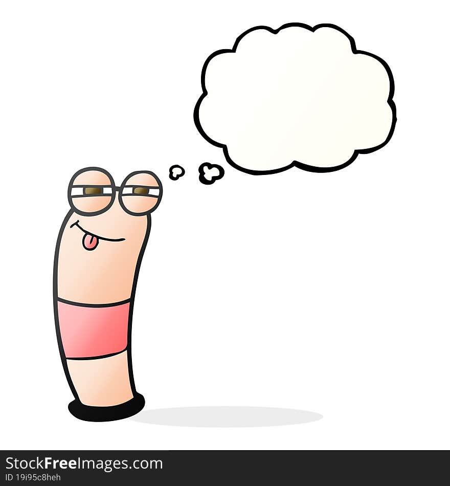 Thought Bubble Cartoon Worm