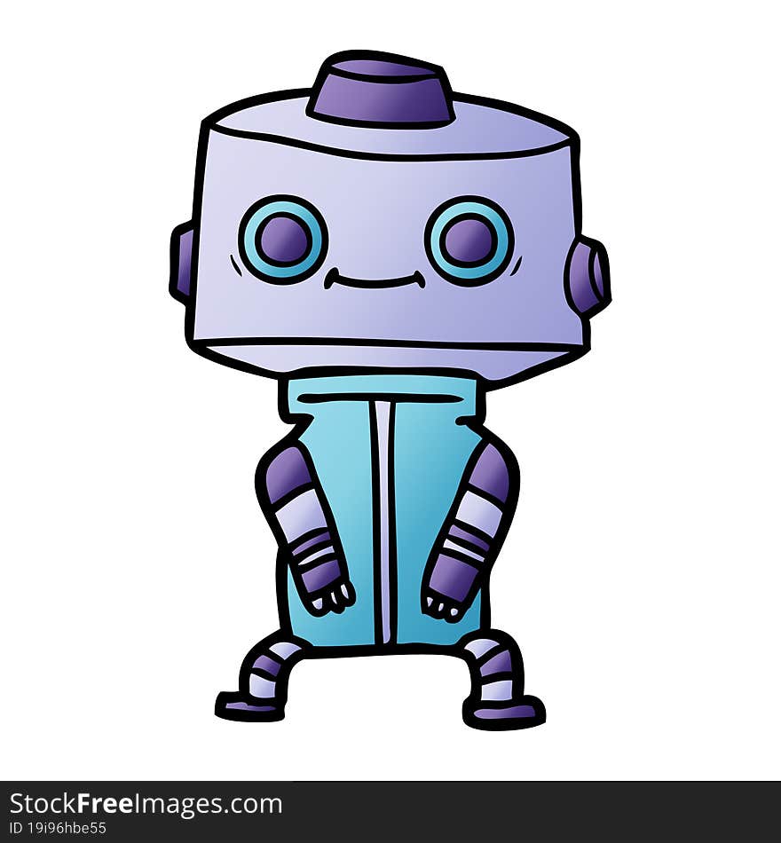 cartoon robot. cartoon robot