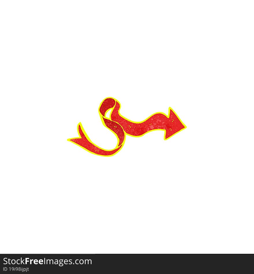 Cartoon Glowing Arrow