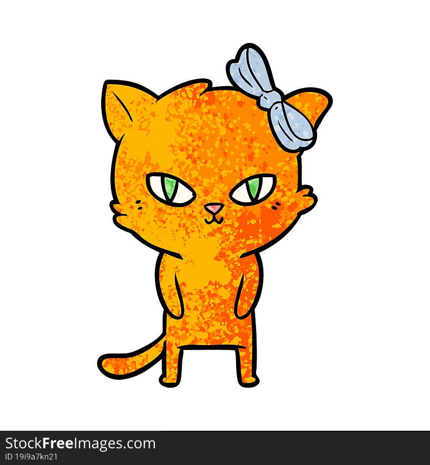 cute cartoon cat. cute cartoon cat