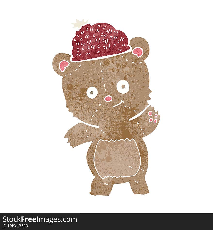 Cartoon Bear In Hat