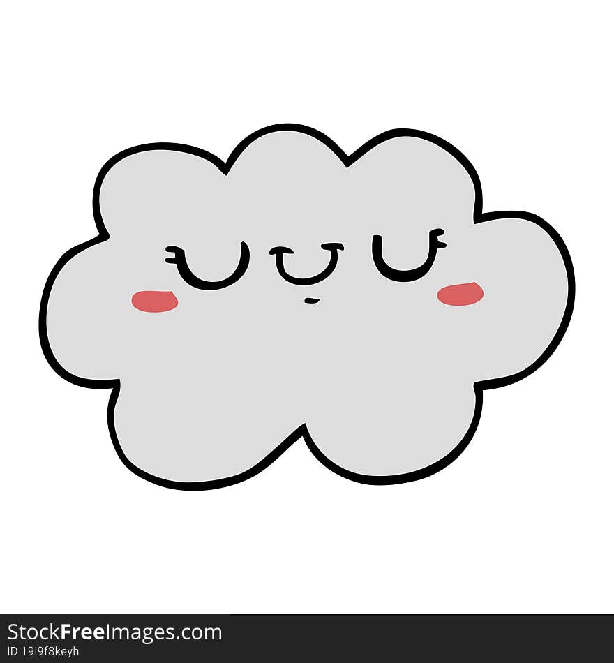 Cute Cartoon Cloud