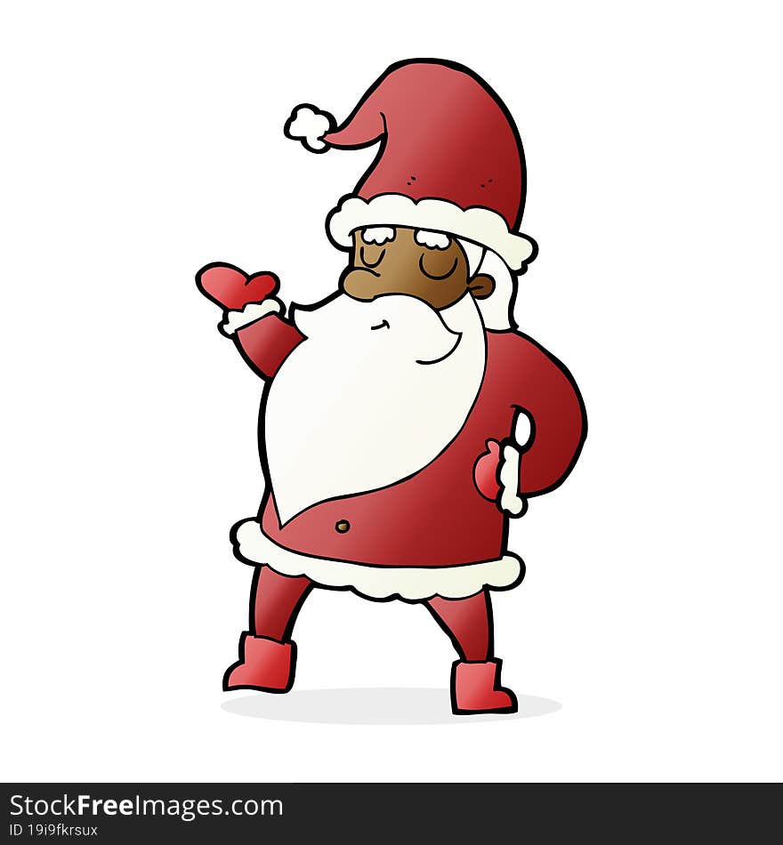 cartoon santa claus