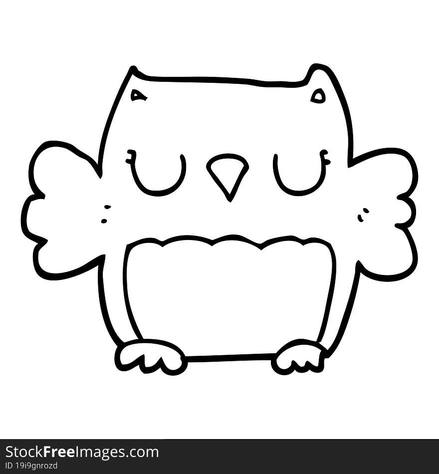 Cute Cartoon Owl