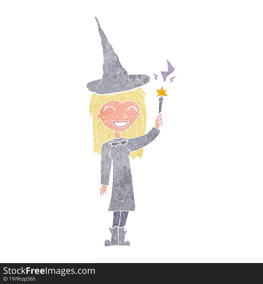 cartoon halloween witch