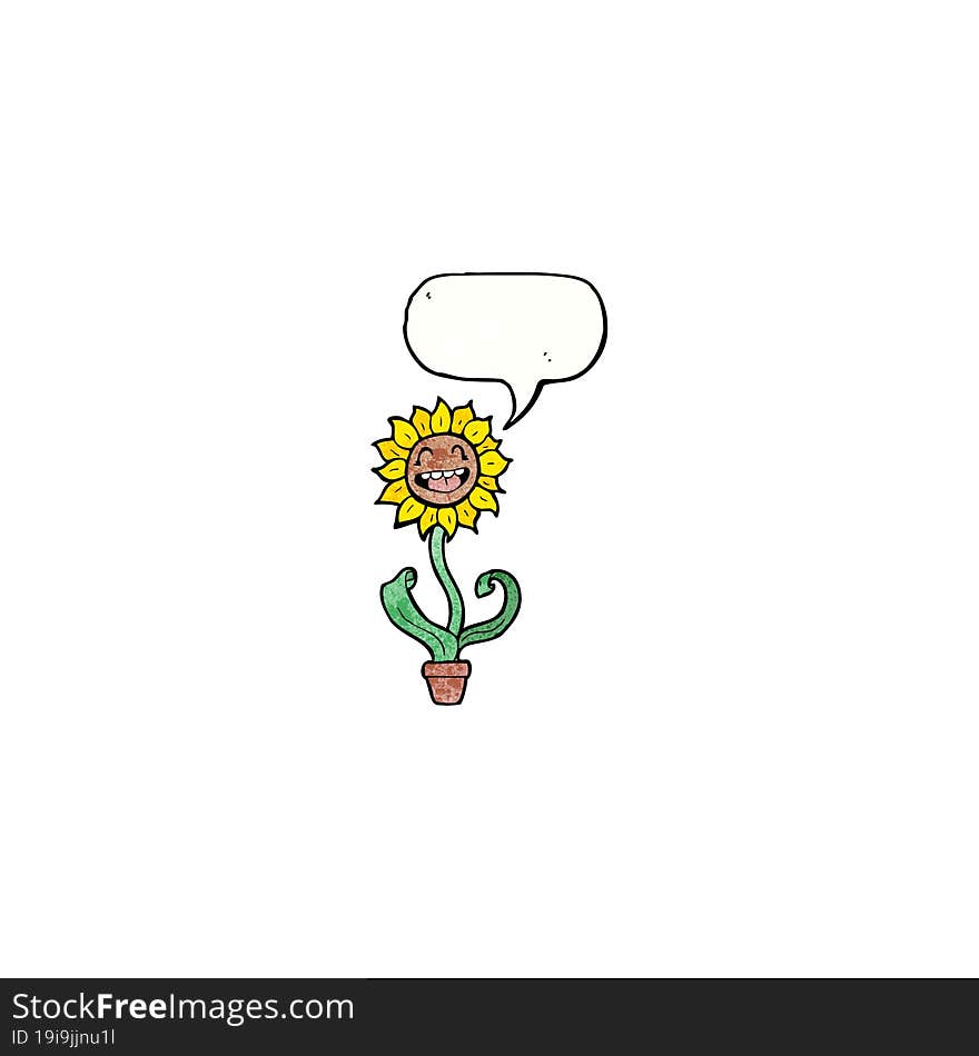 Cartoon Sunflower