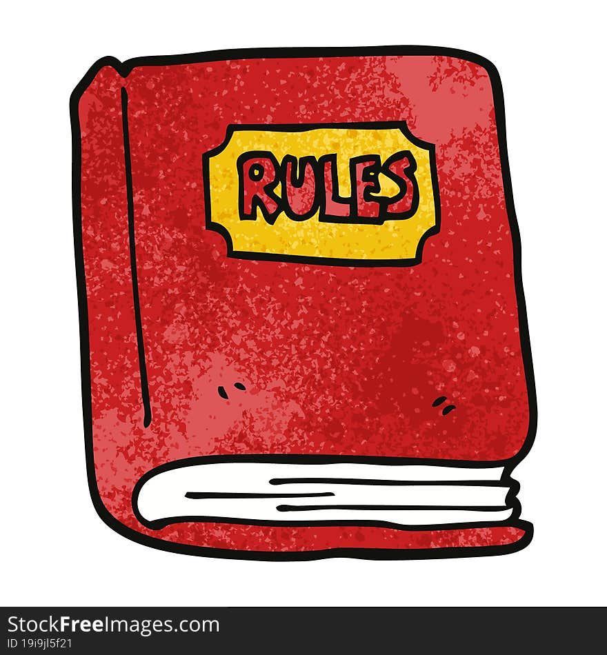 cartoon doodle rule book