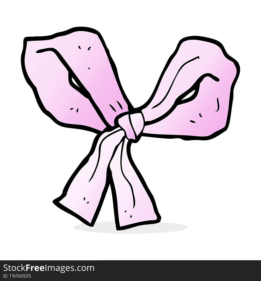 cartoon pink bow