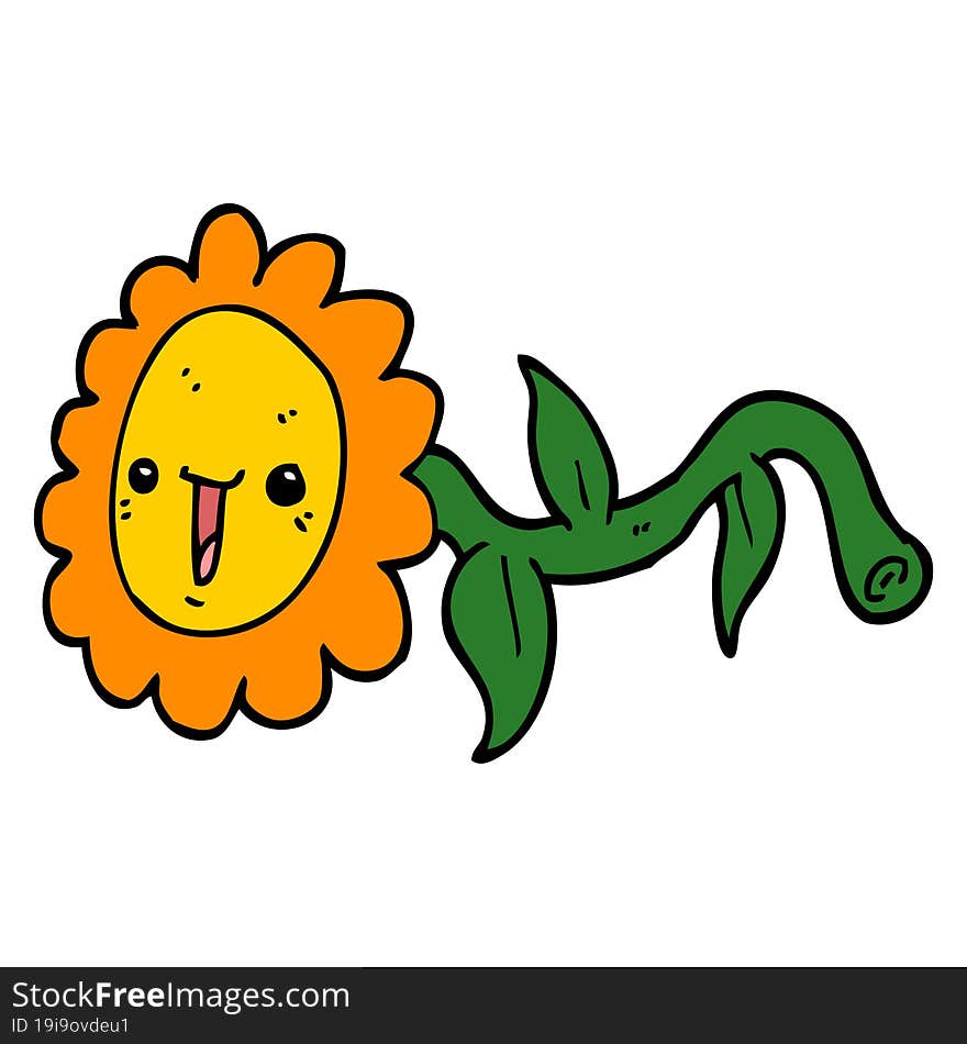 cartoon flower