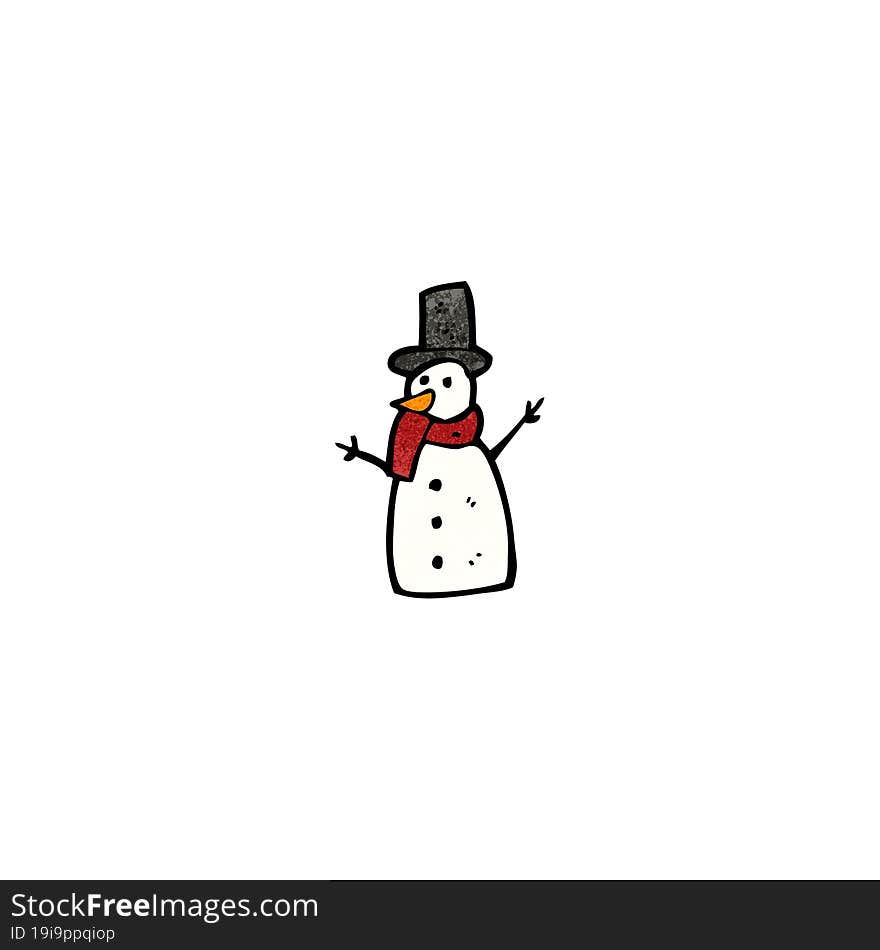 cartoon snowman