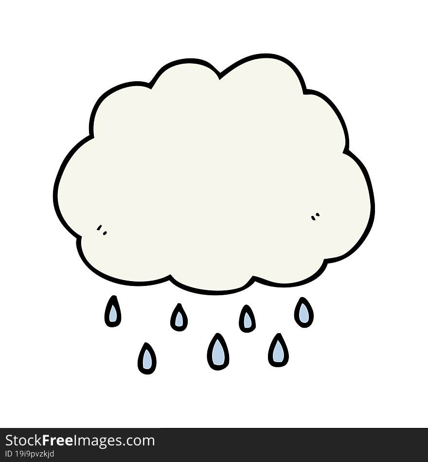 Cartoon Rain Cloud