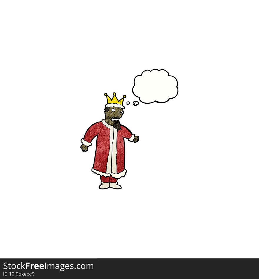 cartoon nervous king