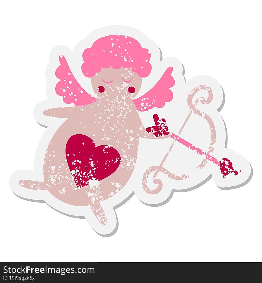 valentine cherub cupid grunge sticker