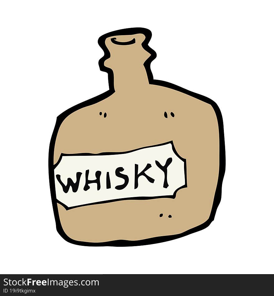 Cartoon Whisky Jar