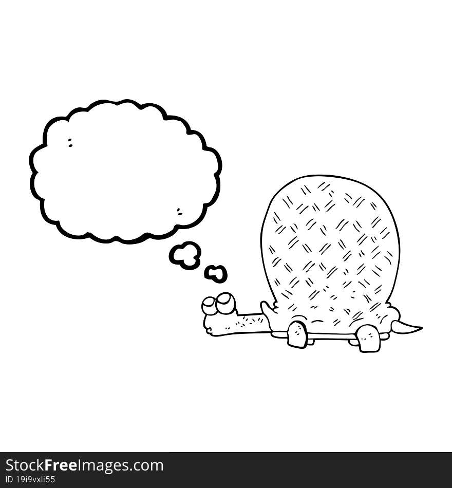 thought bubble cartoon tortoise