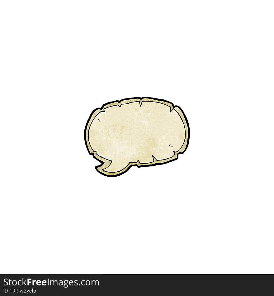 Cartoon Decorative Old Speech Bubble