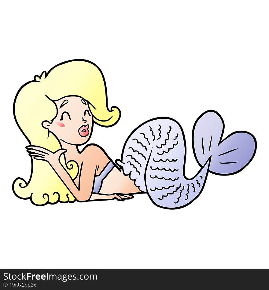 cartoon mermaid. cartoon mermaid