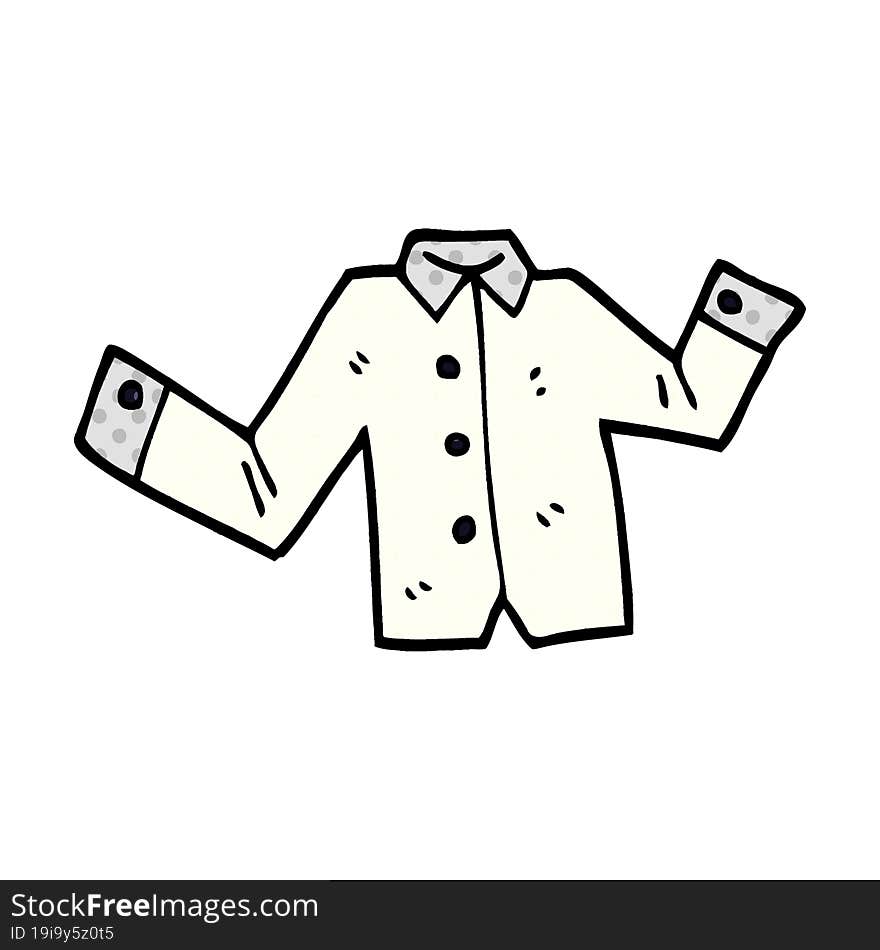 Cartoon Doodle Business Shirt