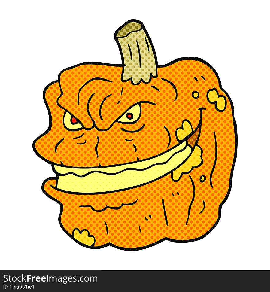 Cartoon Spooky Pumpkin