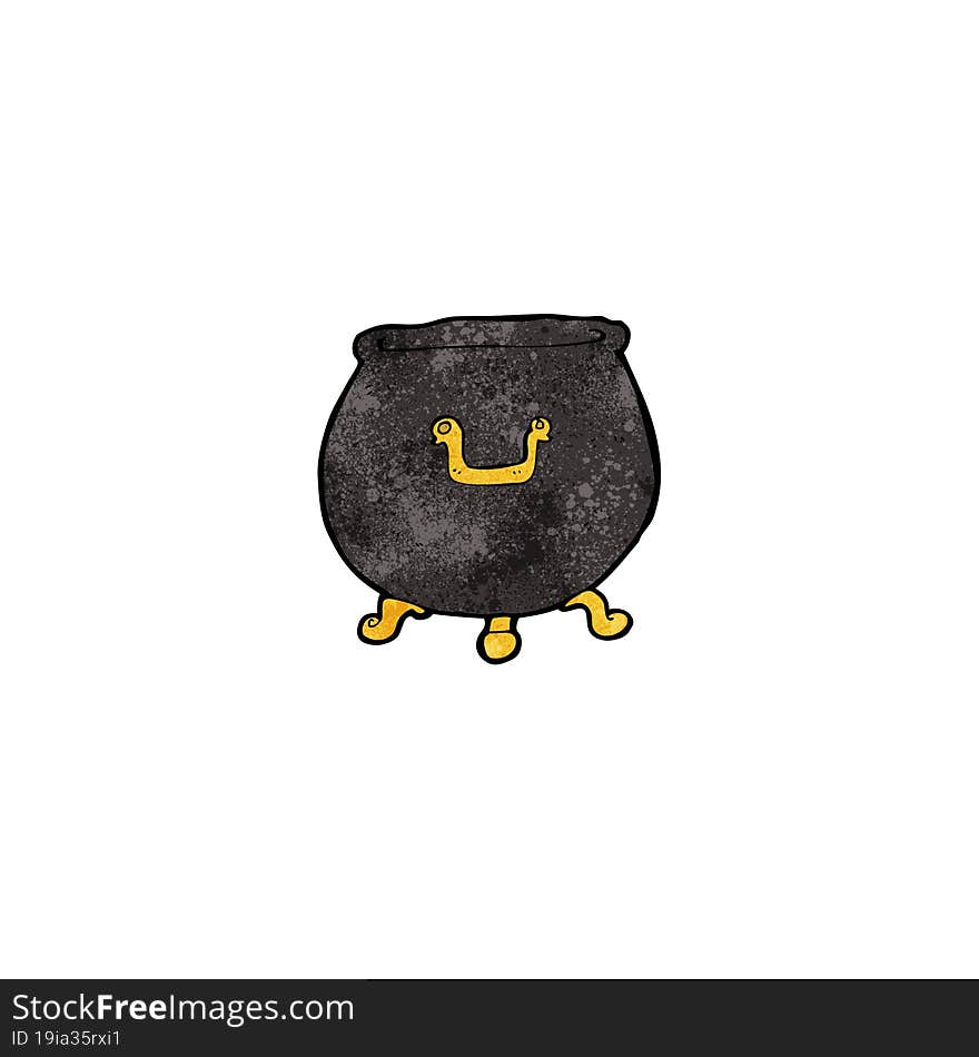 cartoon spooky cauldron