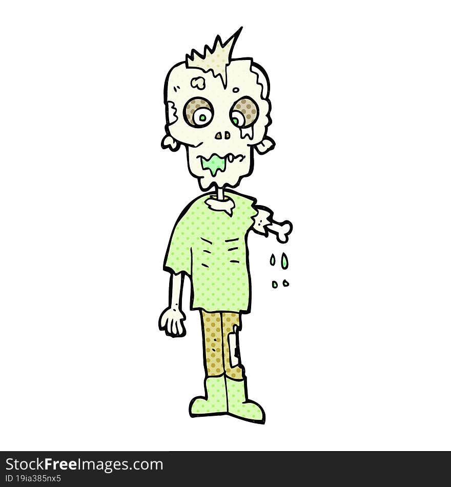 cartoon zombie